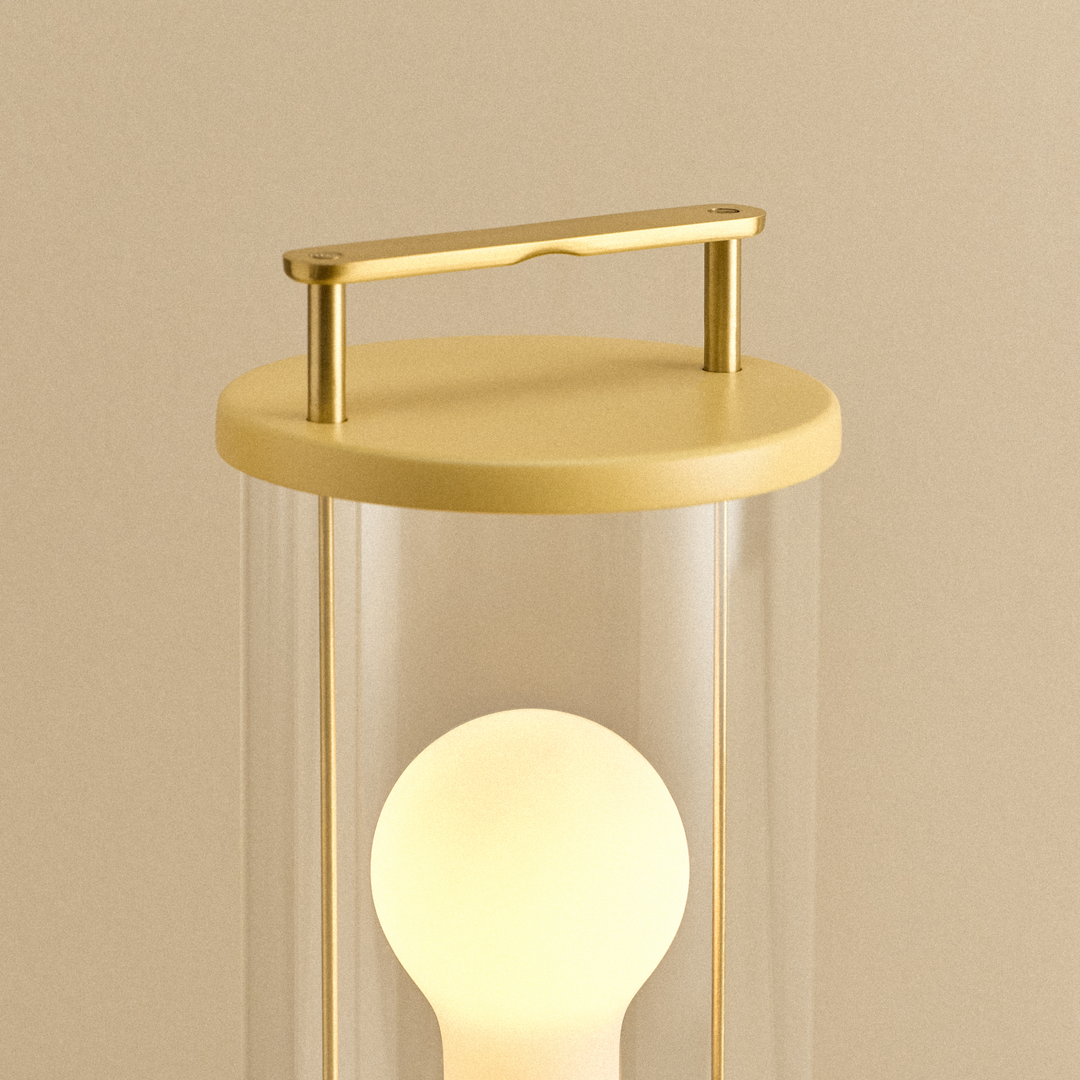 The Muse 2.0 Portable Lamp in Posset Yellow