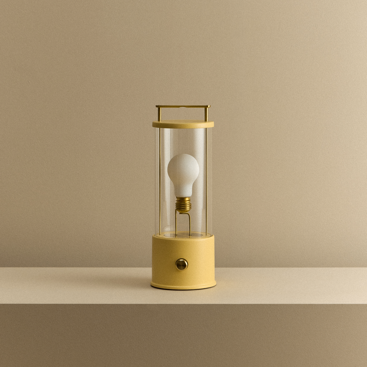 The Muse 2.0 Portable Lamp in Posset Yellow