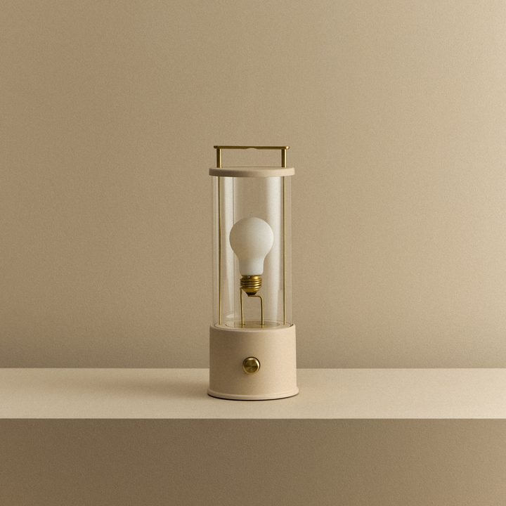 The Muse 2.0 Portable Lamp in Setting Plaster Pink