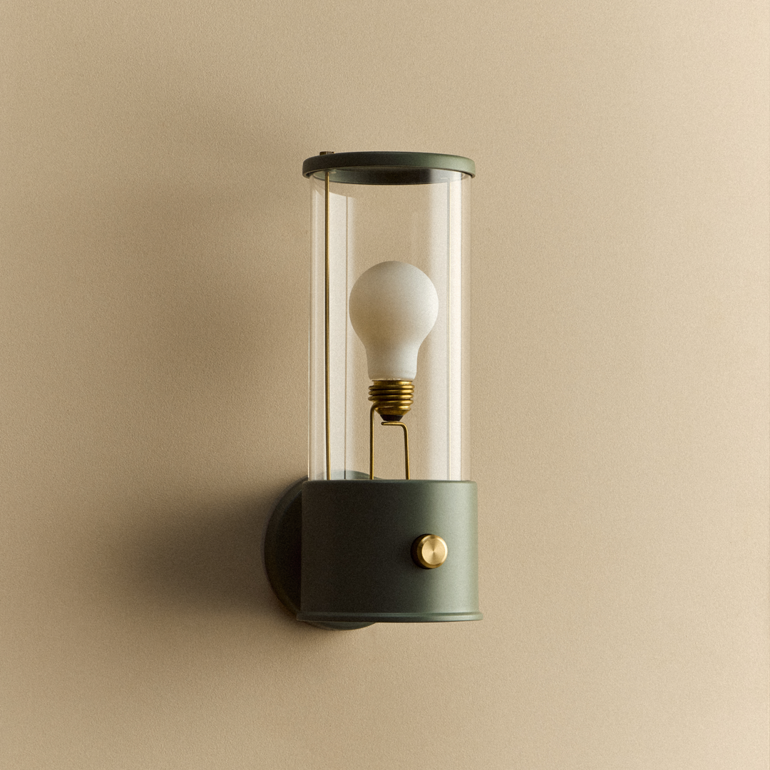 The Muse Wall Light in Pleasure Garden Green