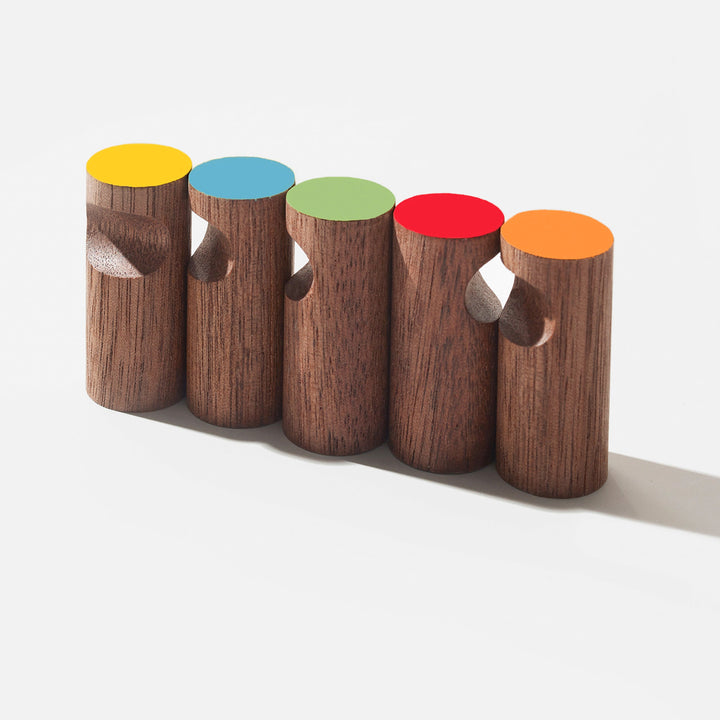 Set of 5 Magnetic Hooks - Multi-Color