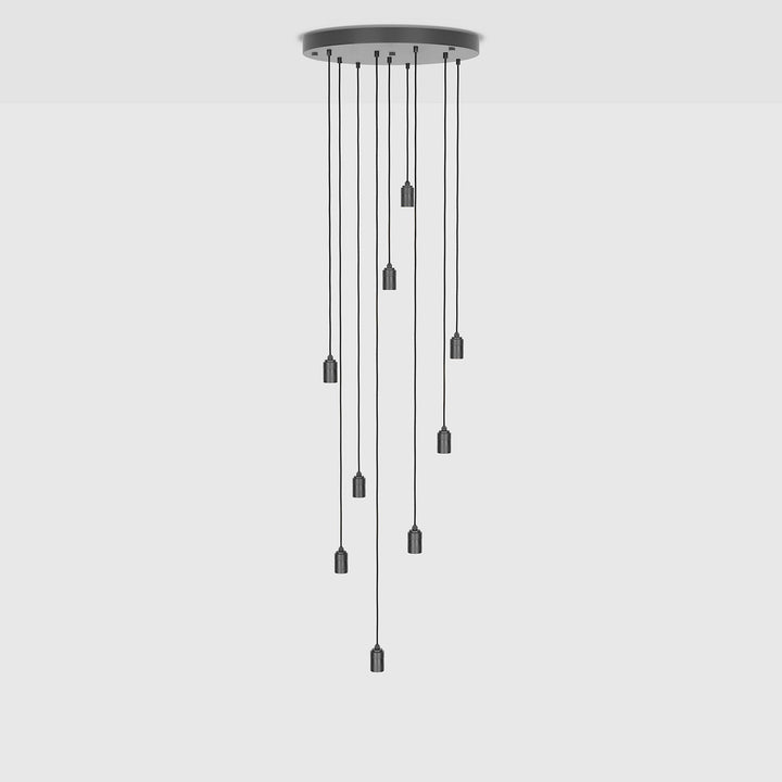 Nine Pendant in Graphite