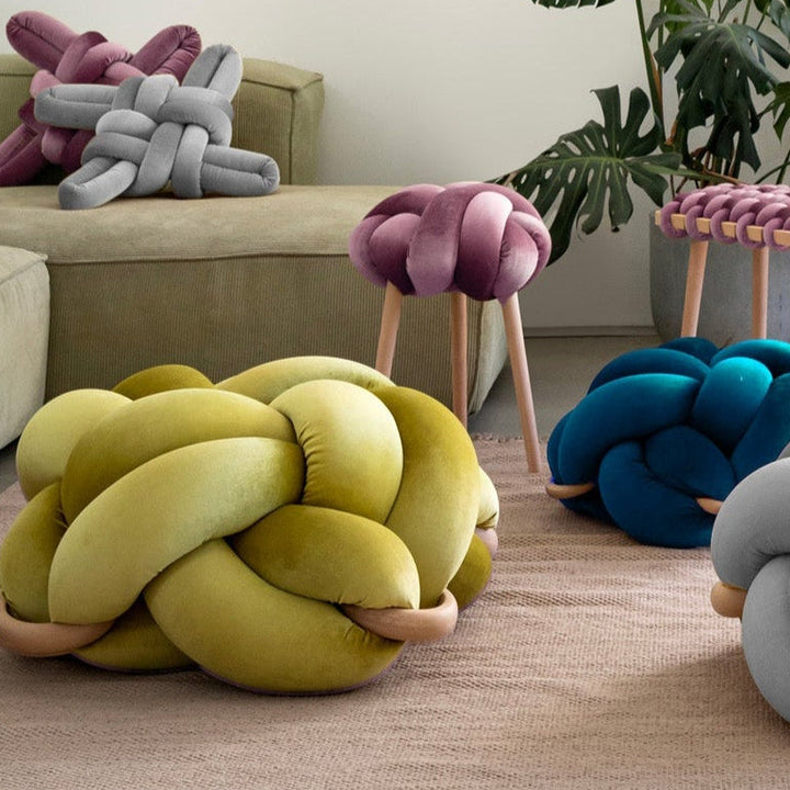 Knot Ottoman Citron Large