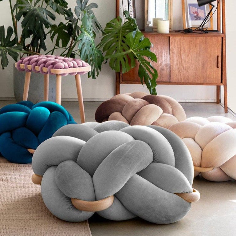 Knot Ottoman Citron Large