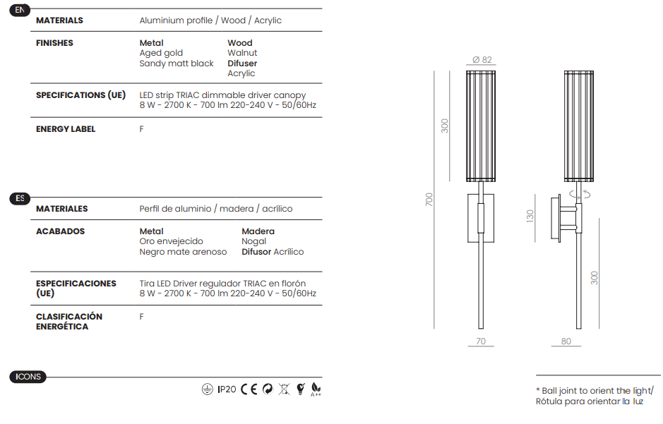 Niro Wall Lamp
