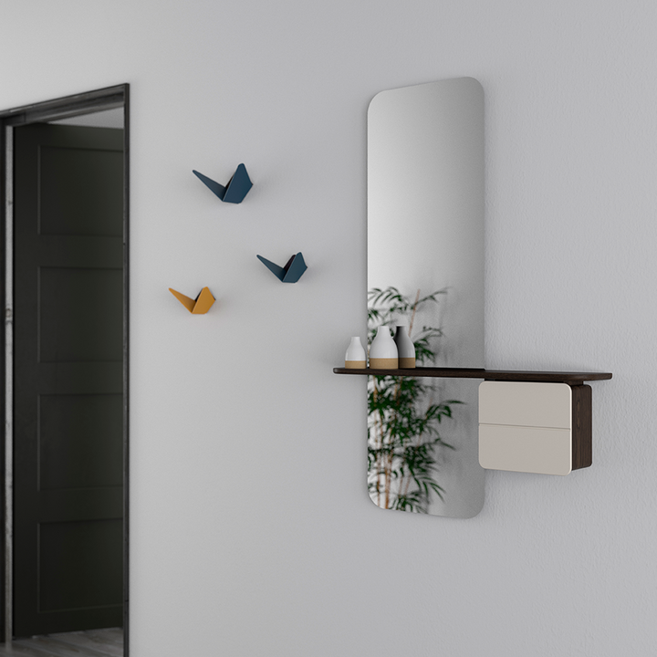 UMAGE One More Look Mirror, Dark Oak