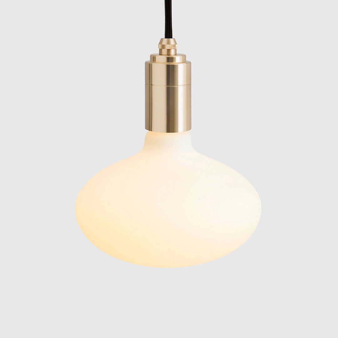 Oval Dim to Warm Pendant Light in Brass