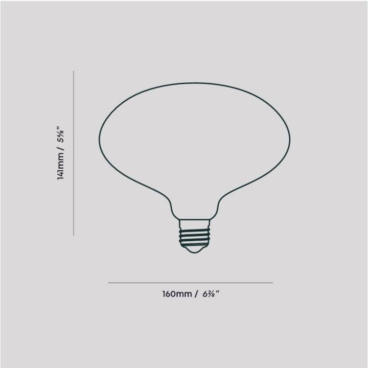 Oval Dim to Warm Pendant Light in Graphite