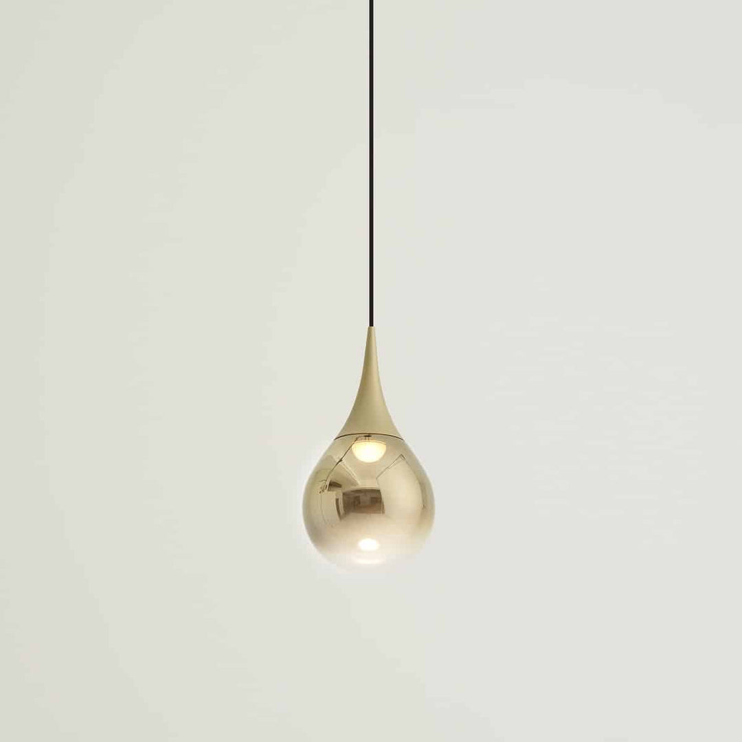 Paopao Pendant P1 by Seed Design in Champagne Gold, studio shot