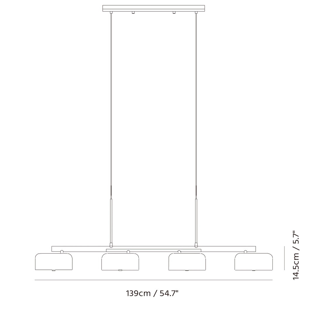 Lalu+ Pendant by Seed Design, dimension drawing