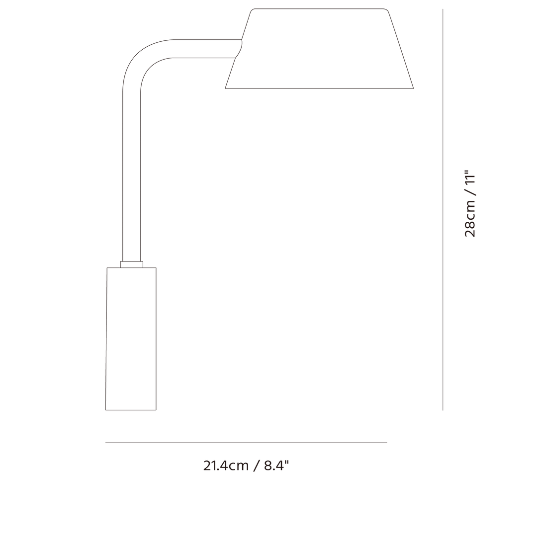 Olo Wu Wall Sconce by Seed Design, dimension drawing