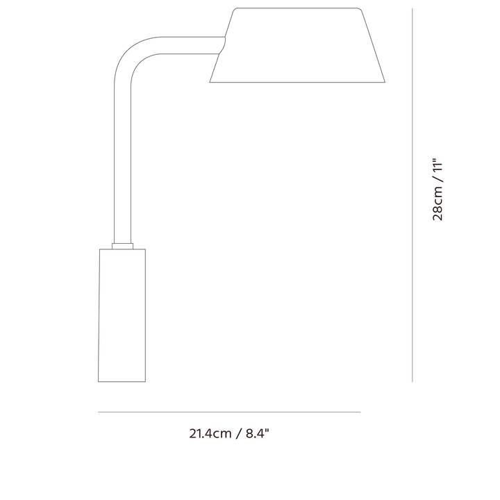 Olo Wu Wall Sconce by Seed Design, dimension drawing