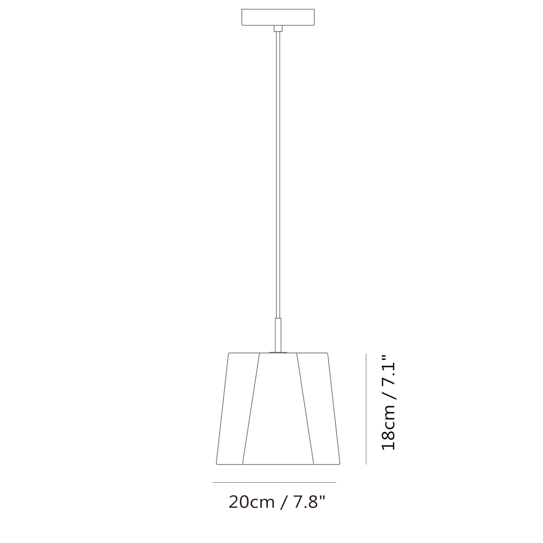 Castle Rock Pendant by Seed Design, dimension drawing