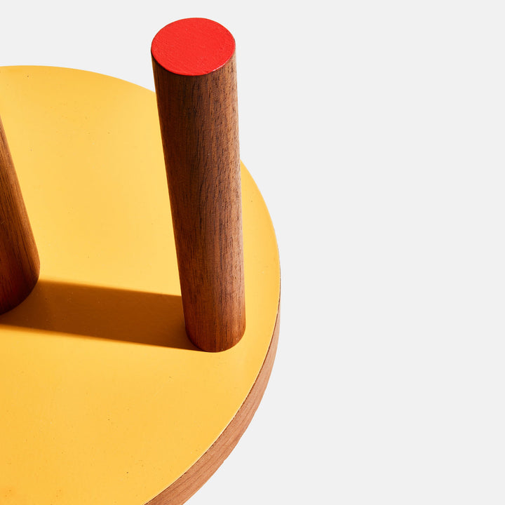 The Paper Towel Keeper - Walnut/Orange