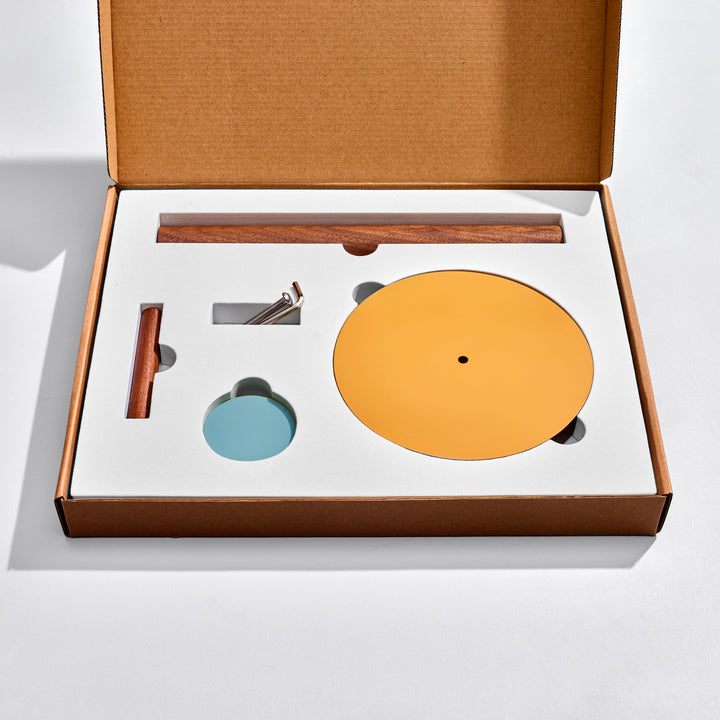 The Paper Towel Keeper - Walnut/Orange