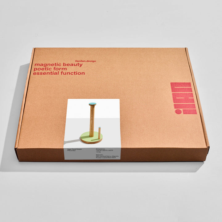 The Paper Towel Keeper - Oak/Green