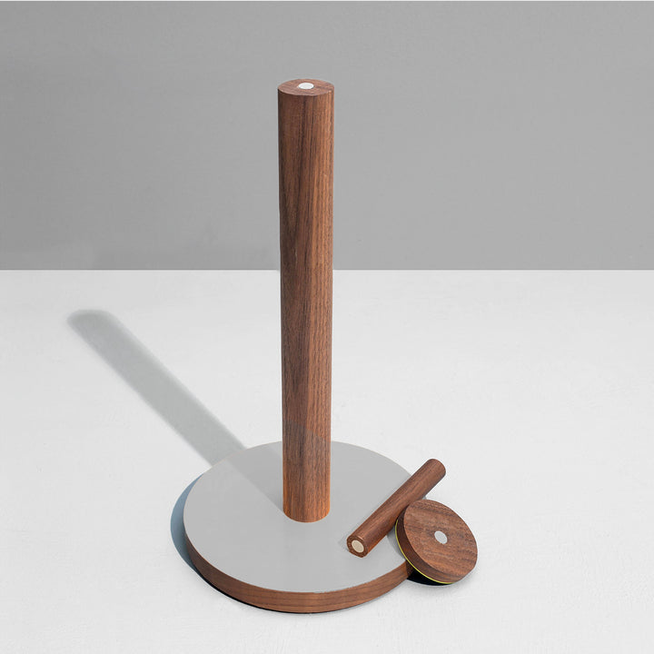 The Paper Towel Keeper - Walnut/Gray