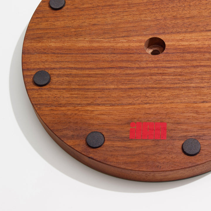 The Paper Towel Keeper - Walnut/Red