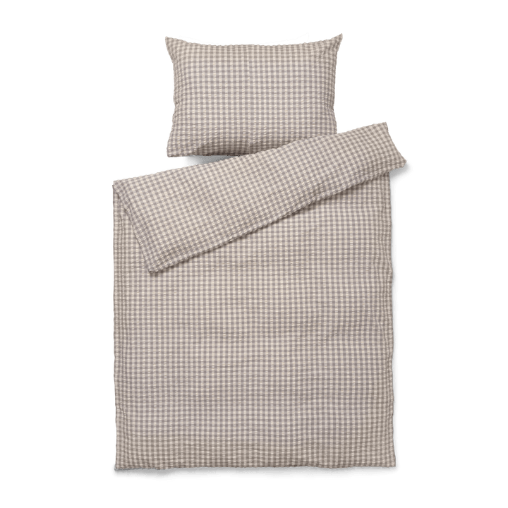 JUNA Bæk&amp;Bølge Duvet Cover Set, Grey/Birch