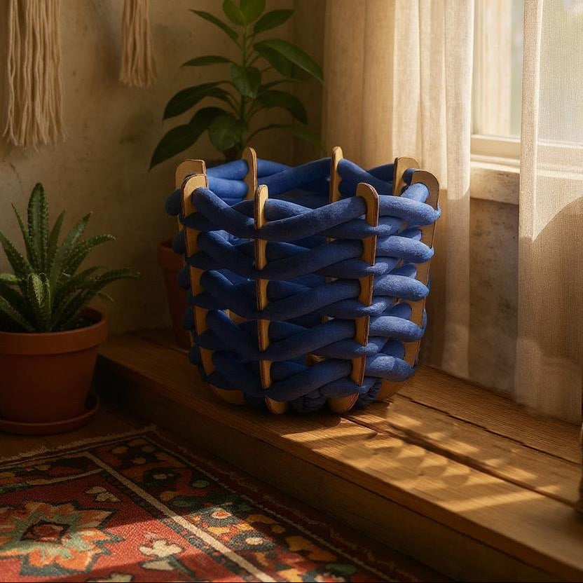 Hull Basket Cobalt Large