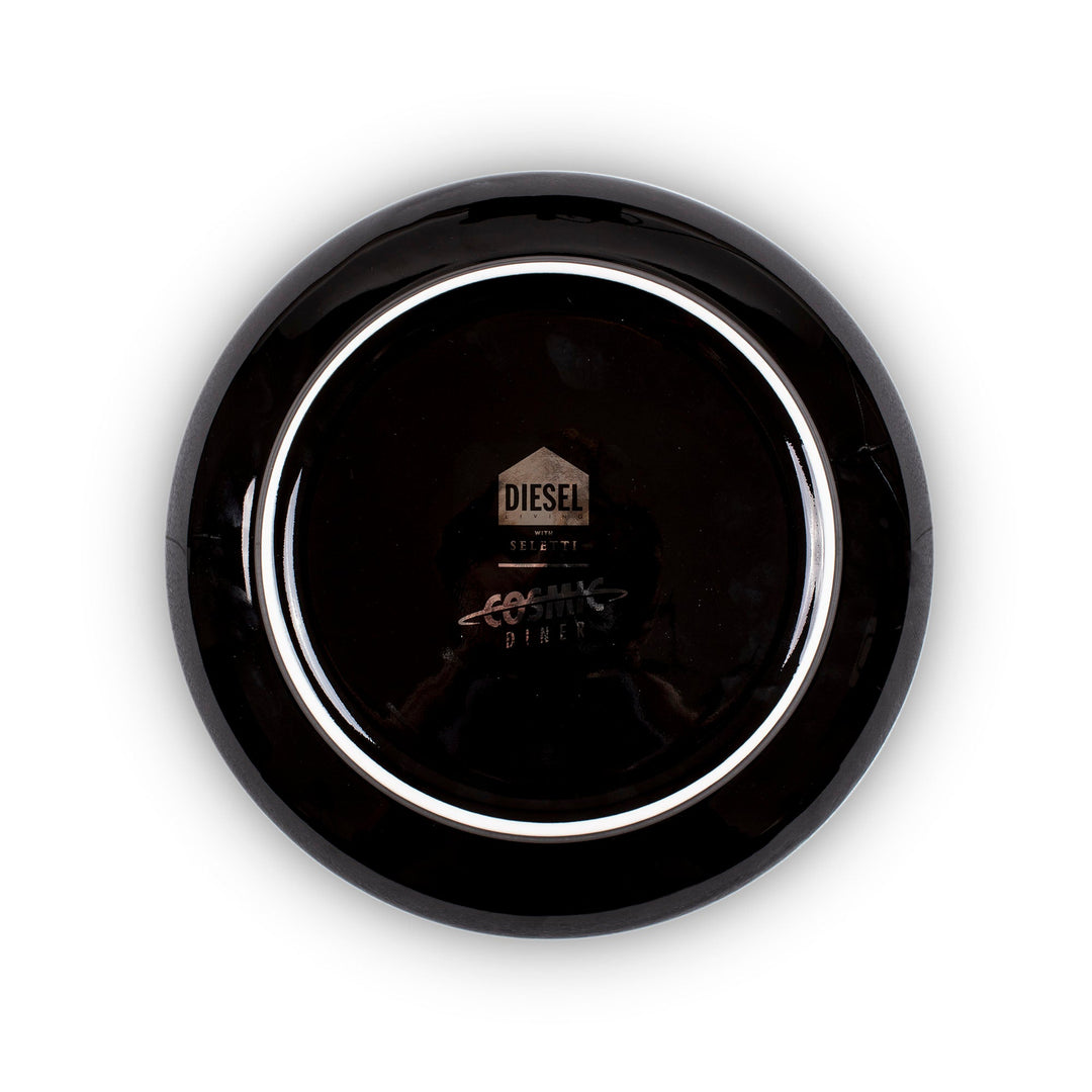 Seletti Cosmic Diner Earth Europe Tray, black underside with the Diesel backstamp
