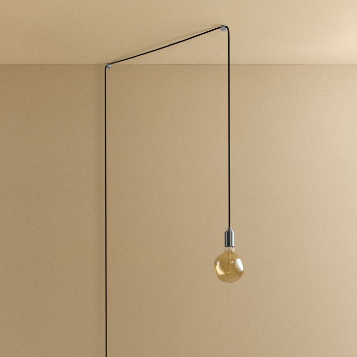 Voronoi I Plug-In Pendant in Stainless Steel