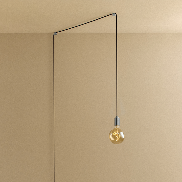 Voronoi I Plug-In Pendant in Stainless Steel