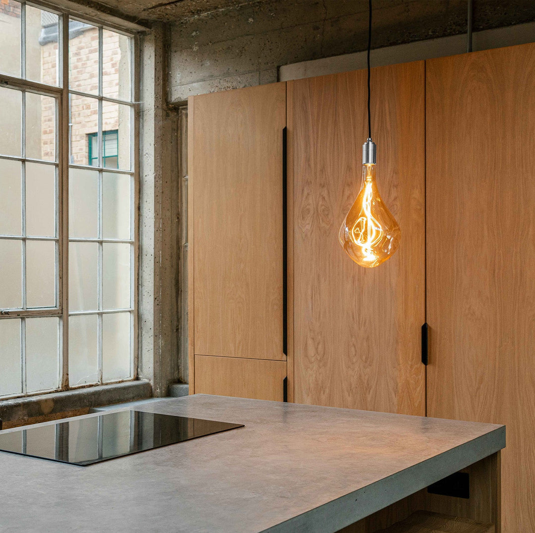 Voronoi III Plug-In Pendant in Stainless Steel