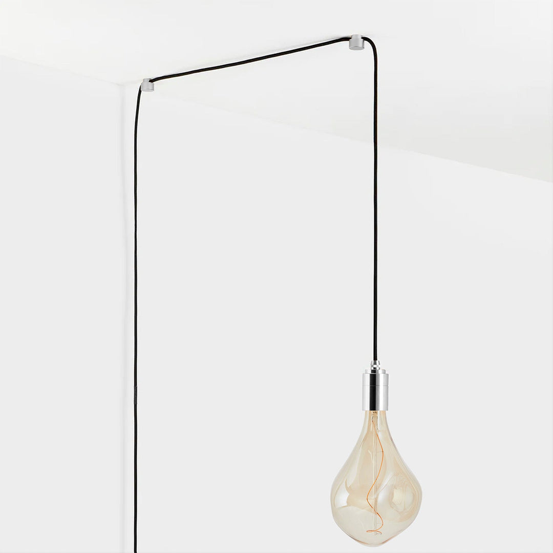 Voronoi III Plug-In Pendant in Stainless Steel