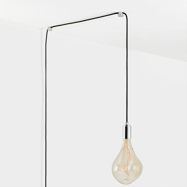 Voronoi III Plug-In Pendant in Stainless Steel