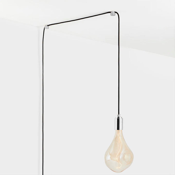 Voronoi III Plug-In Pendant in Stainless Steel