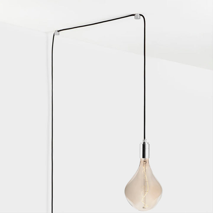 Voronoi II Plug-In Pendant in Stainless Steel