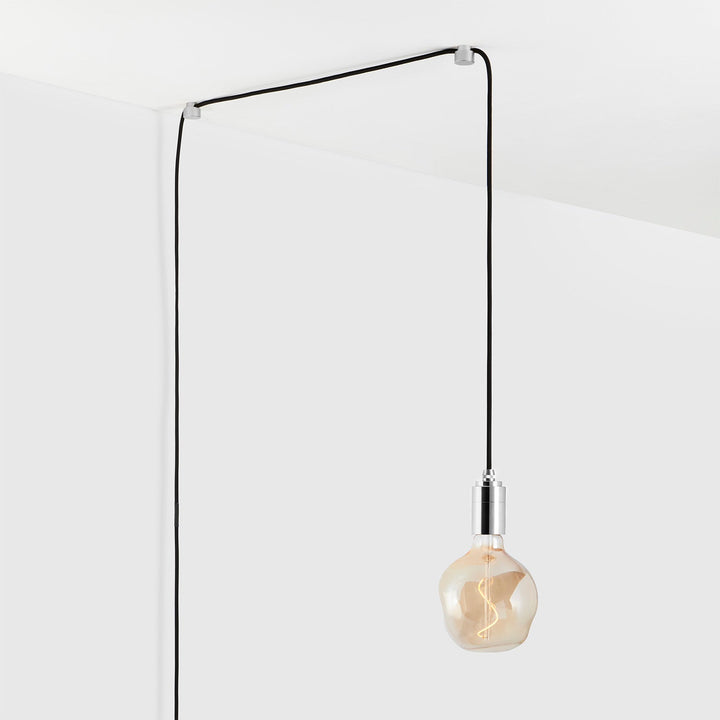 Voronoi I Plug-In Pendant in Stainless Steel