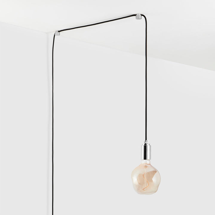 Voronoi I Plug-In Pendant in Stainless Steel
