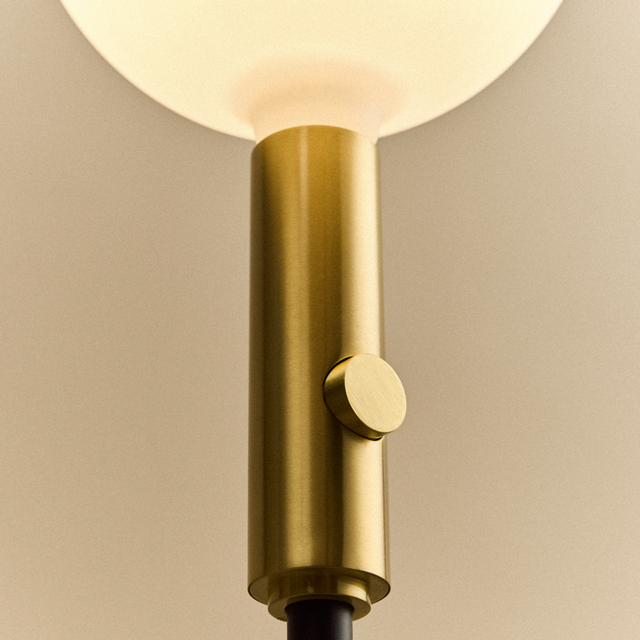 Poise Adjustable Floor Lamp in Brass