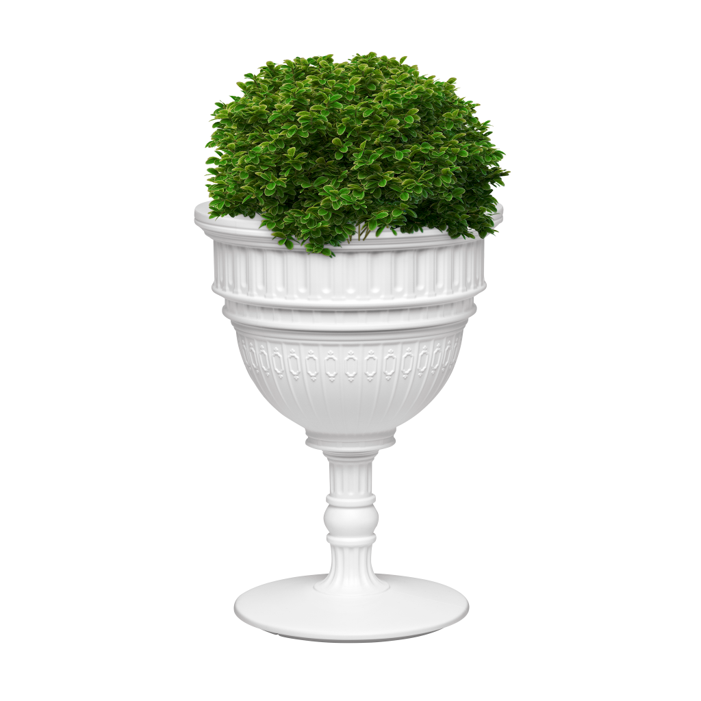 Capitol Planter and Champagne Cooler White design Studio Job