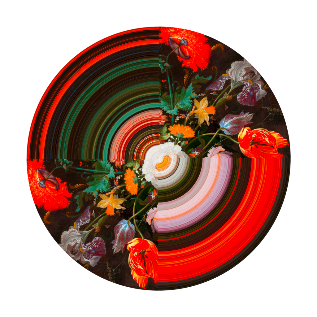 Carpet Glitch Round Half Round Half design Richard Hutten