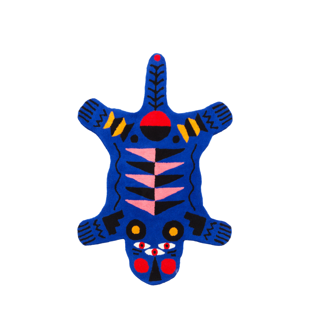 Carpet Oggian Blue Panther L (Shaped)  design Marco Oggian