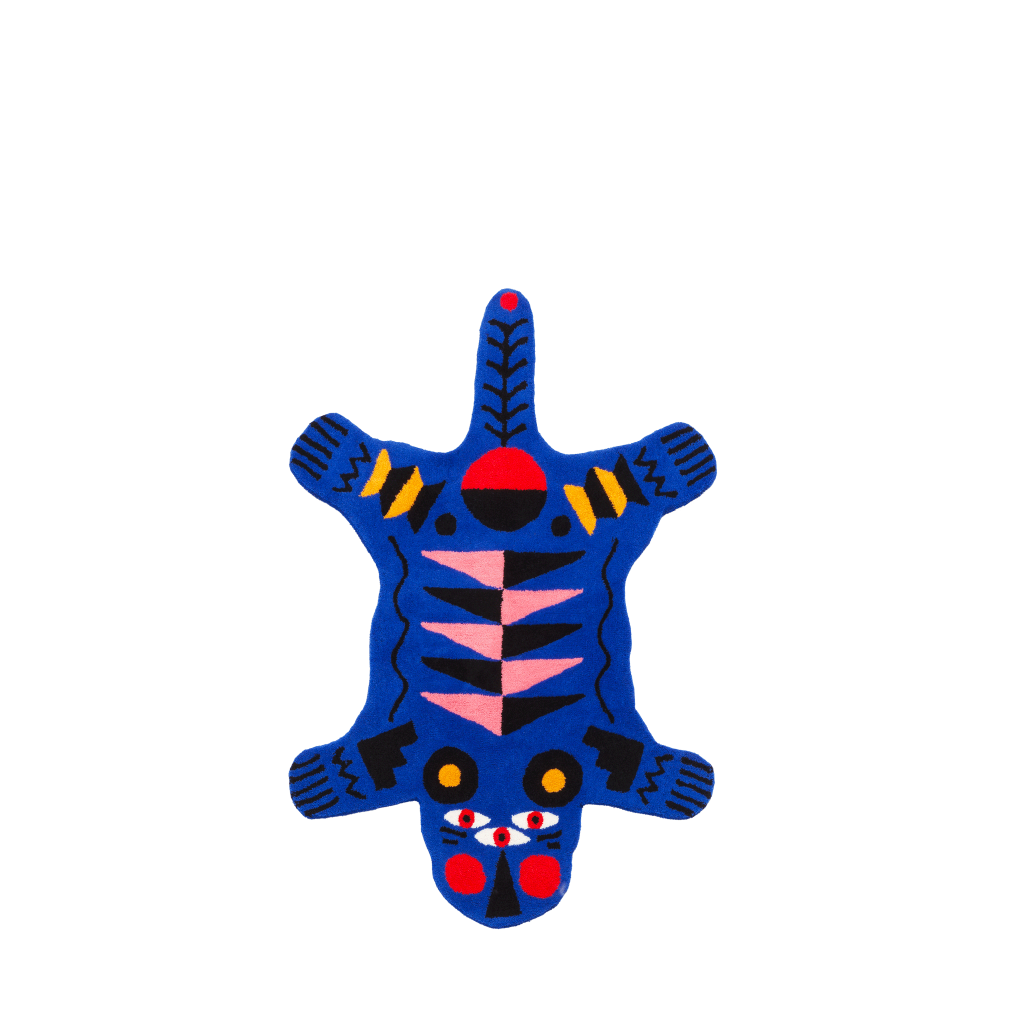 Carpet Oggian Blue Panther M (Shaped)  design Marco Oggian