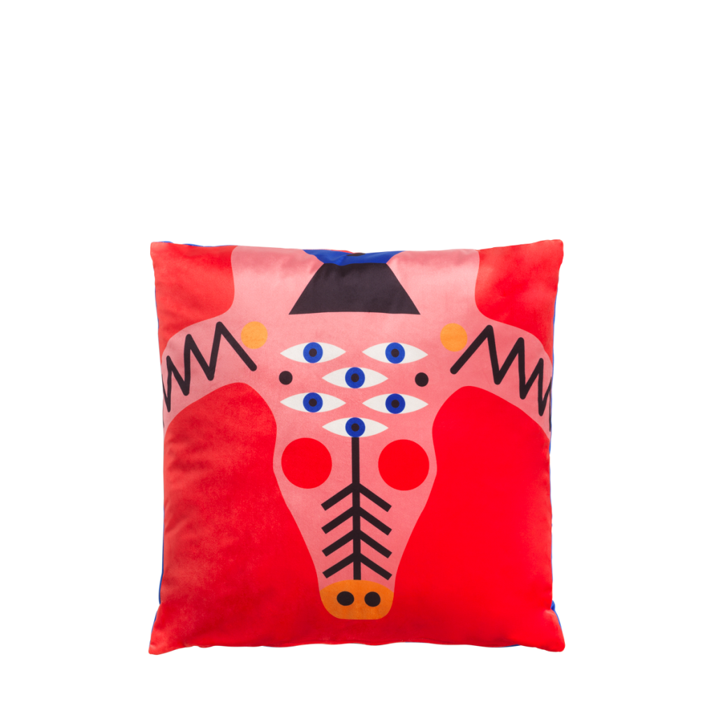 Cushion Oggian Crocopink (45x45cm)  design Marco Oggian