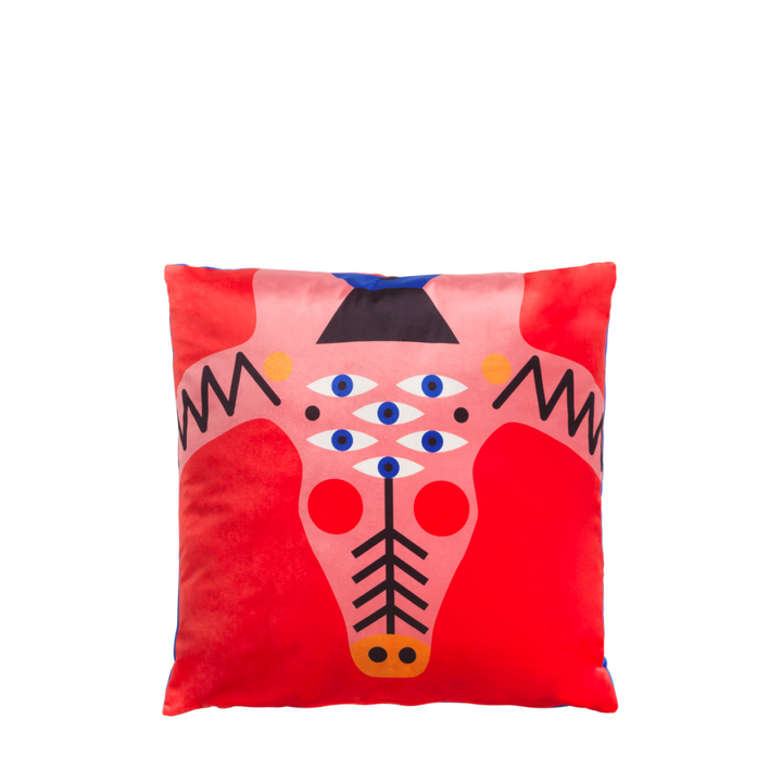 Cushion Oggian Crocopink (45x45cm)  design Marco Oggian
