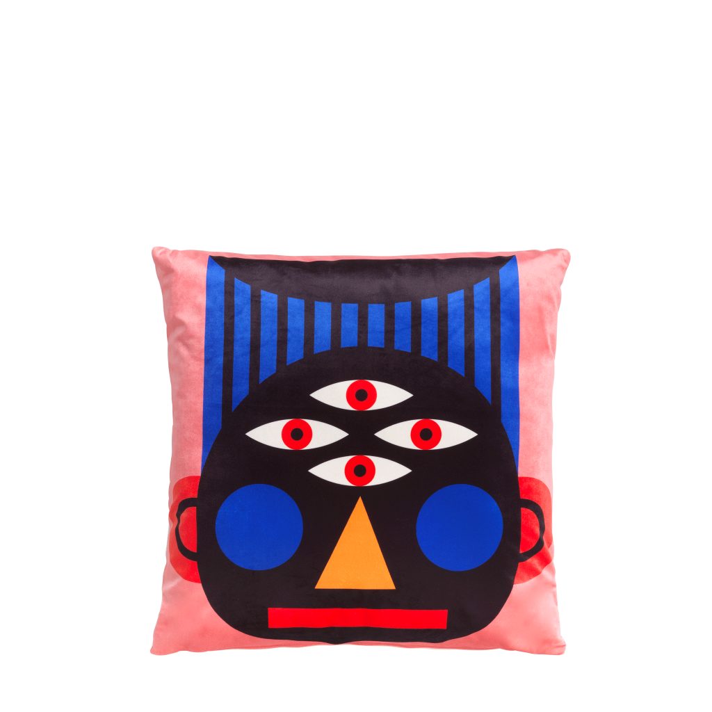 Cushion Oggian Face (45x45cm) Cushion Oggian Face (45x45cm) design Marco Oggian