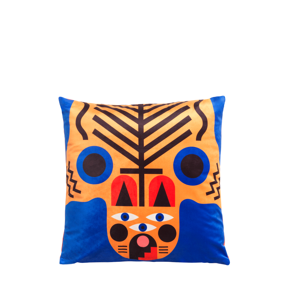 Cushion Oggian Italian Tiger (45x45cm)  design Marco Oggian