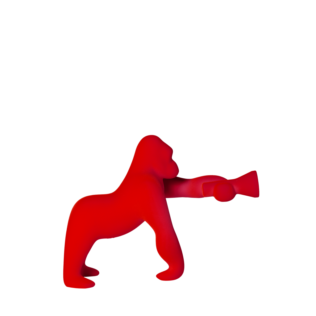 Kong XS Velvet Finish Light Blue design Stefano Giovannoni