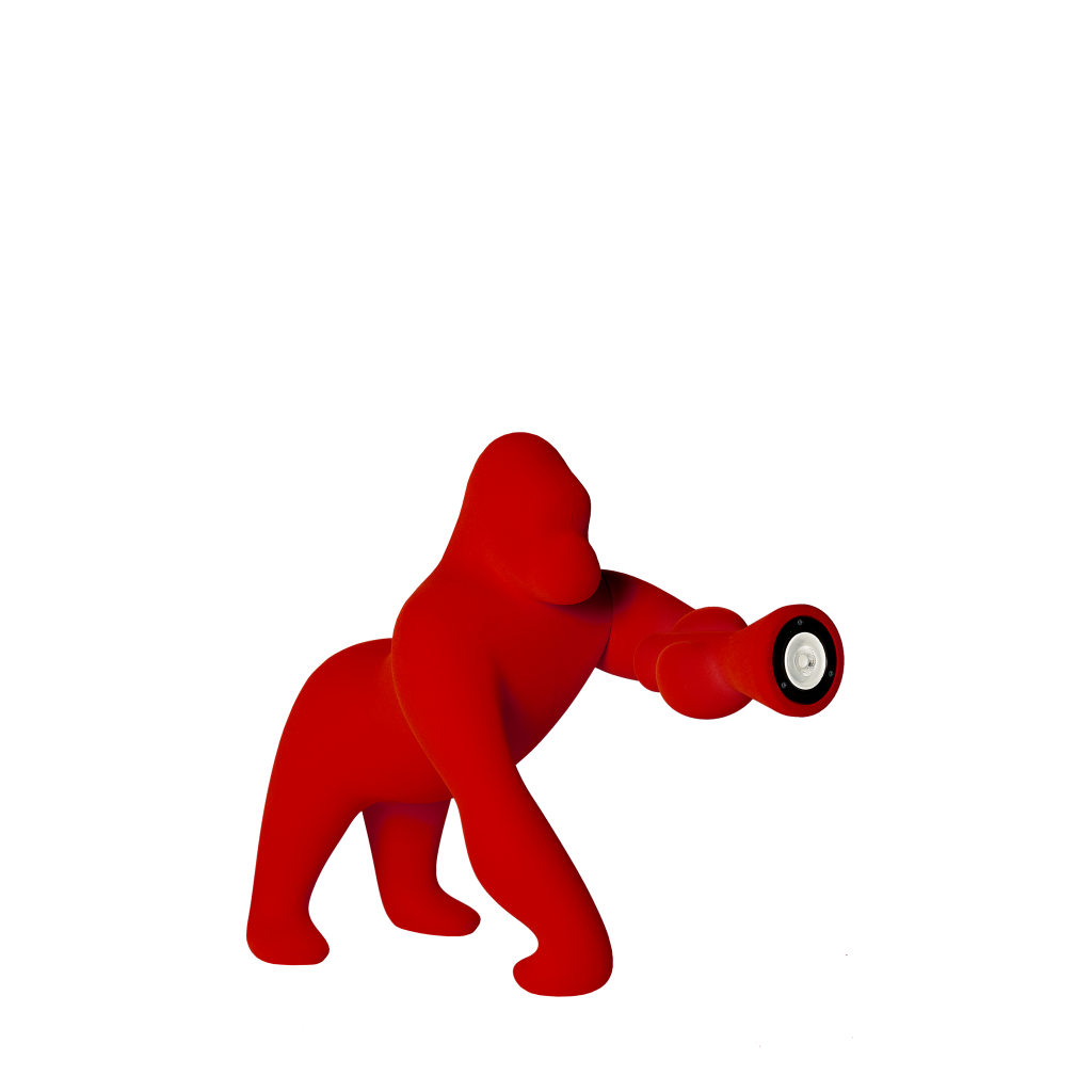 Kong XS Velvet Finish Light Blue design Stefano Giovannoni