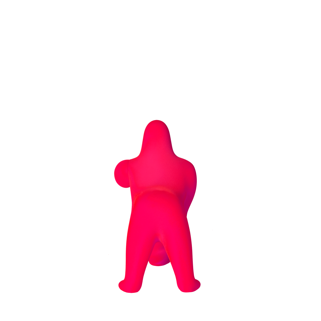 Kong XS Velvet Finish Light Blue design Stefano Giovannoni