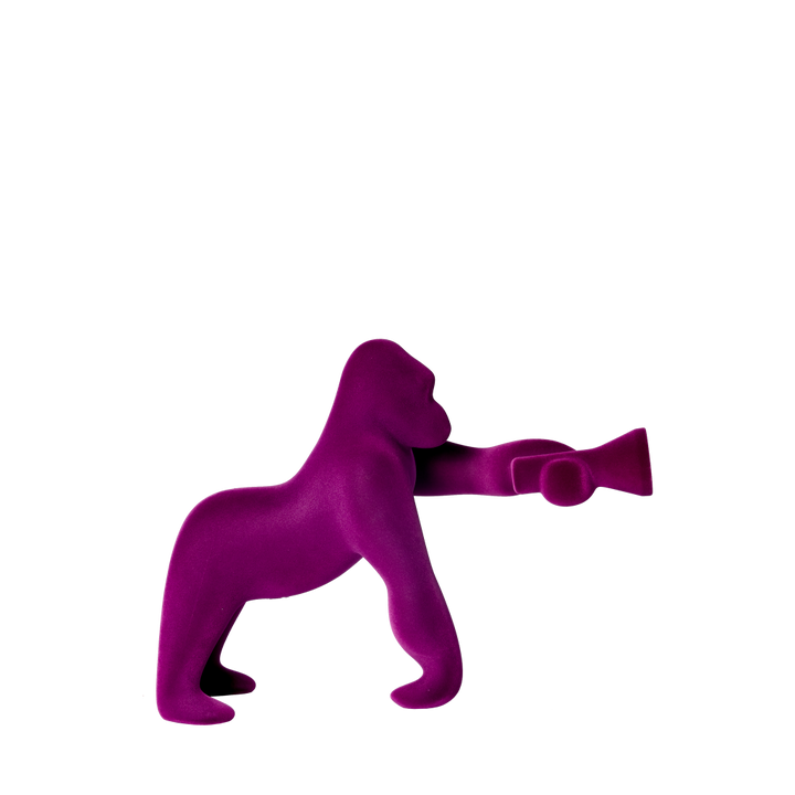 Kong XS Velvet Finish Light Blue design Stefano Giovannoni