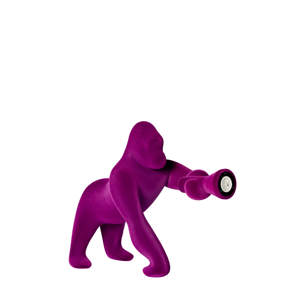 Kong XS Velvet Finish Light Blue design Stefano Giovannoni