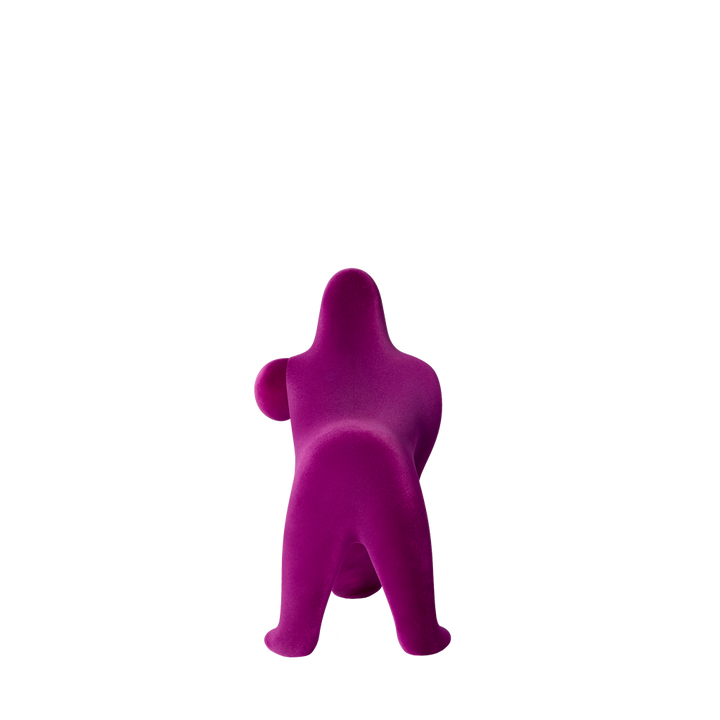 Kong XS Velvet Finish Light Blue design Stefano Giovannoni