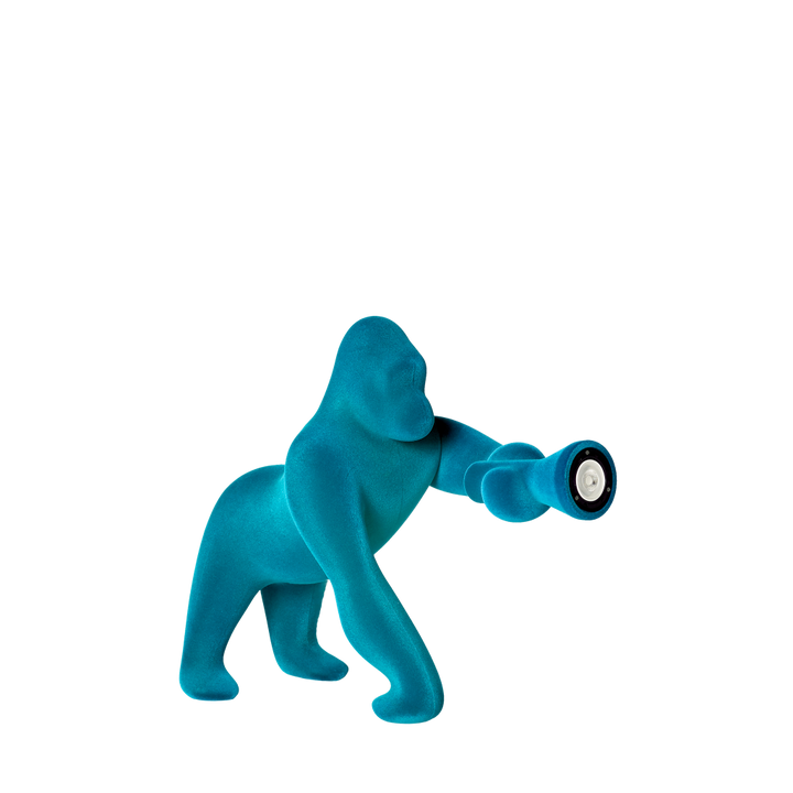 Kong XS Velvet Finish Light Blue design Stefano Giovannoni
